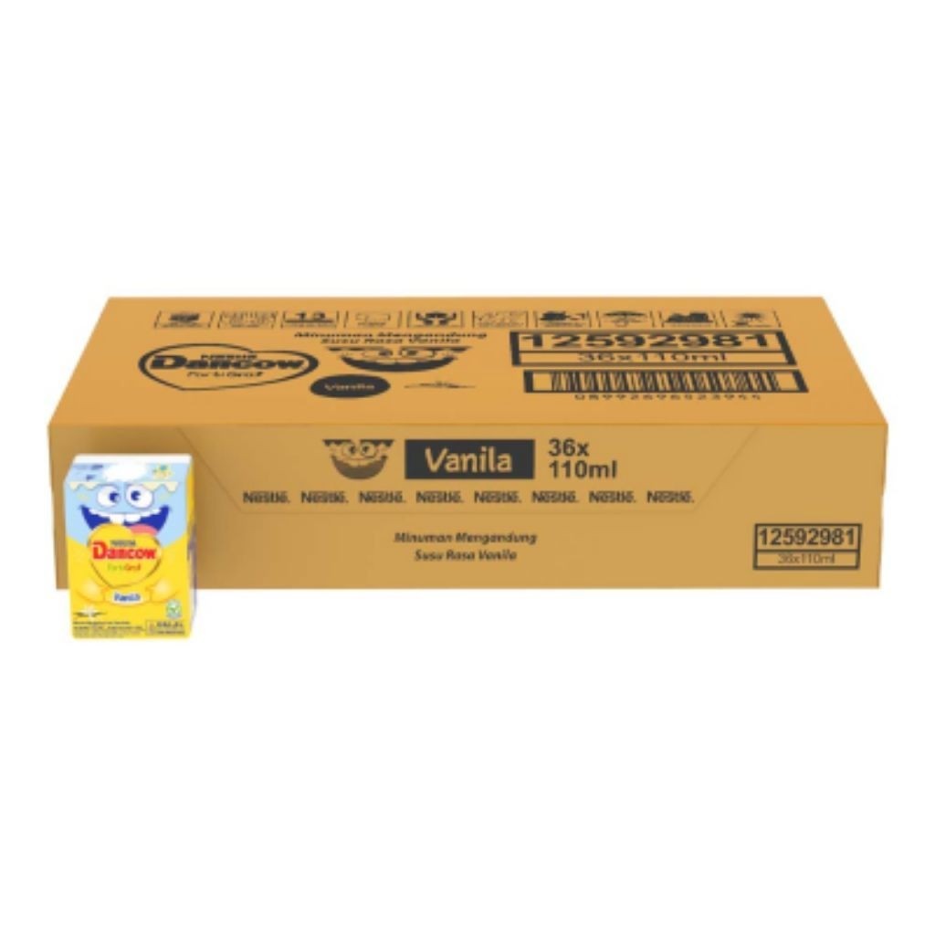 1 Karton Susu Dancow FortiGo Susu UHT Vanila Isi 36pcs
