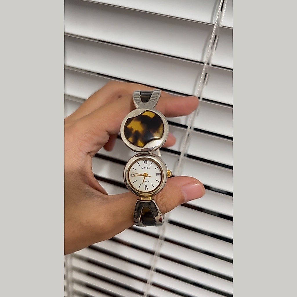 Jam Tangan Bangle Wanita Leopard