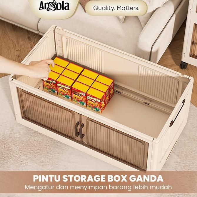 {EXTRA VOC 10%} TP Angola Kotak Penyimpanan Angola Box Lipat Organizer Kontainer untuk Mainan, Tas K