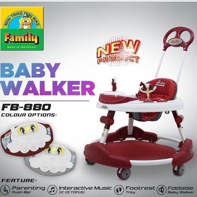 Baby Walker Family FB880 Apollo Bayi Apolo Bayi Gledekan Roda Roda Bayi