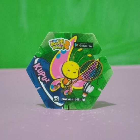 Tazos / Tajos TINI WINI BITI MAGIC FACE DUO - KUPU-KUPU - Murah Retro Vintage Rare Koleksi Mainan An