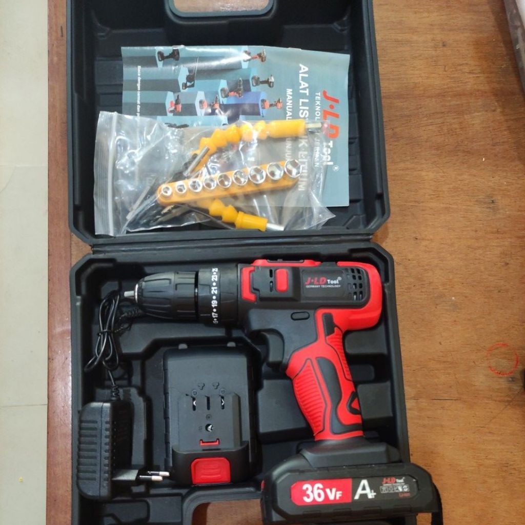 Bor Cas 36volt J.LD /bor cordless bor baterai 36volt / bor beton baterai 36v J.LD 36volt / bor cas 3