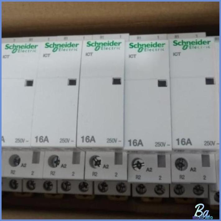 CONTACTOR SCHNEIDER ICT 16A 2NO 230/240VAC  KONTAKTOR DIN ICT 16AMPER 2NO 250V SCHNEIDER A9C22712 OR
