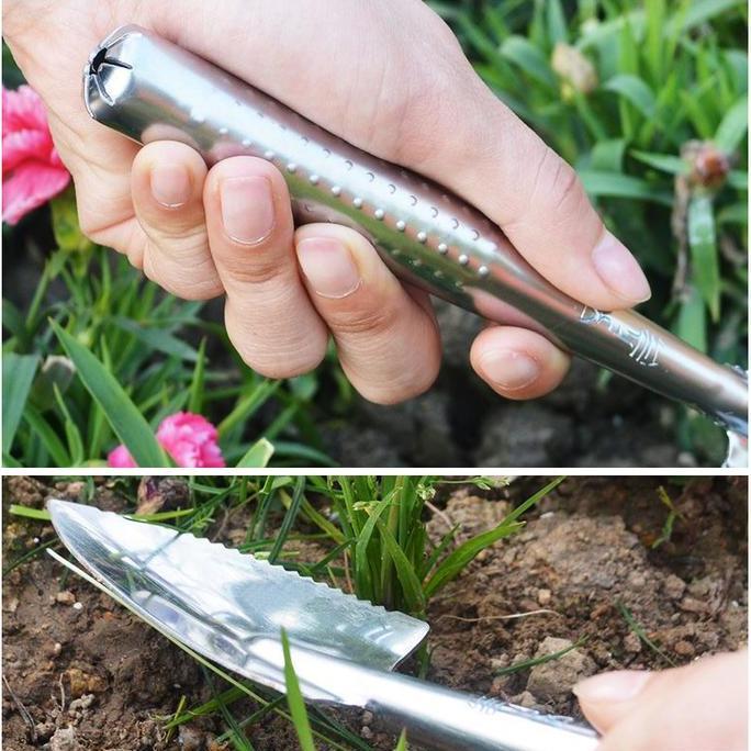 Ratu_seller428 - Sekop Bunga Stainless Steel, Sekop Kecil, Peralatan Berkebun, Sekop Tajam, Set Pena