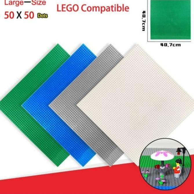 Baseplate lego brick 50 x 50 Dots Base Plate 40x40 cm Papan Alas