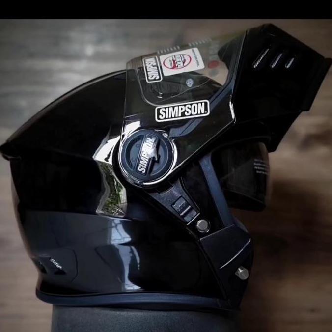 HELM SIMPSON DARKSOME BLACK MODULAR HELMET