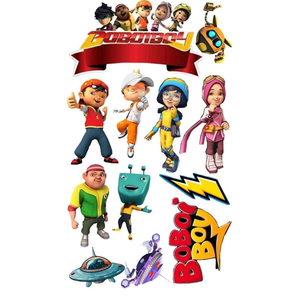 Topper cake ultah BoboiBoy