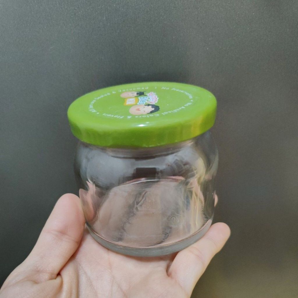 Botol kaca kosong + tutup yummy bites meal cake in jar/ botol bumbu