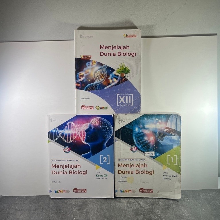 Buku Menjelajah Dunia Biologi kelas 10, 11, 12, X, XI, XII, SMA/MA, Kurikulum Merdeka, Platinum, Tig