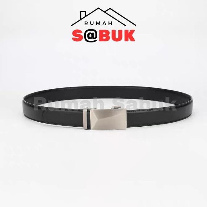 SABUK PRIA KULIT METAL BUCKLE / IKAT PINGGANG PRIA WANITA KULIT PU Besi