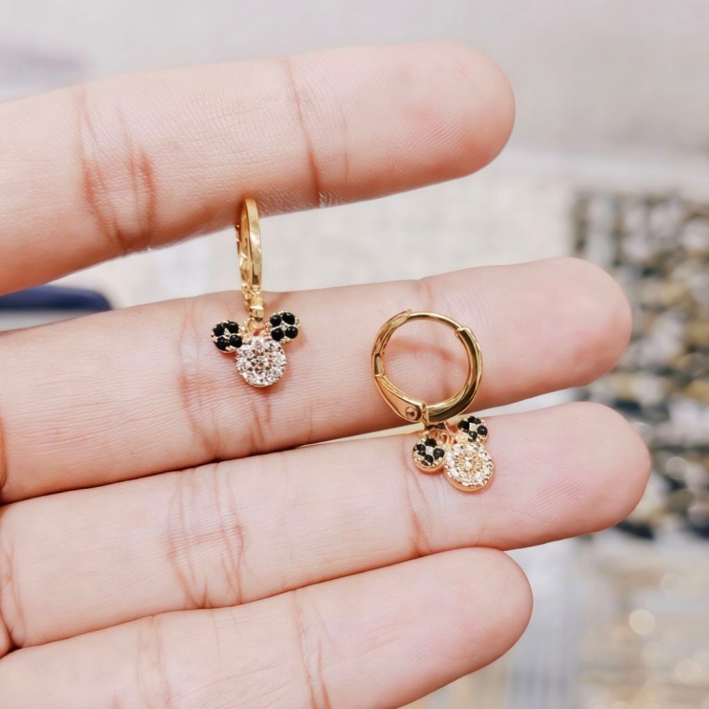 Anting Mickey Emas Replika Xuping Anak Remaja Dewasa