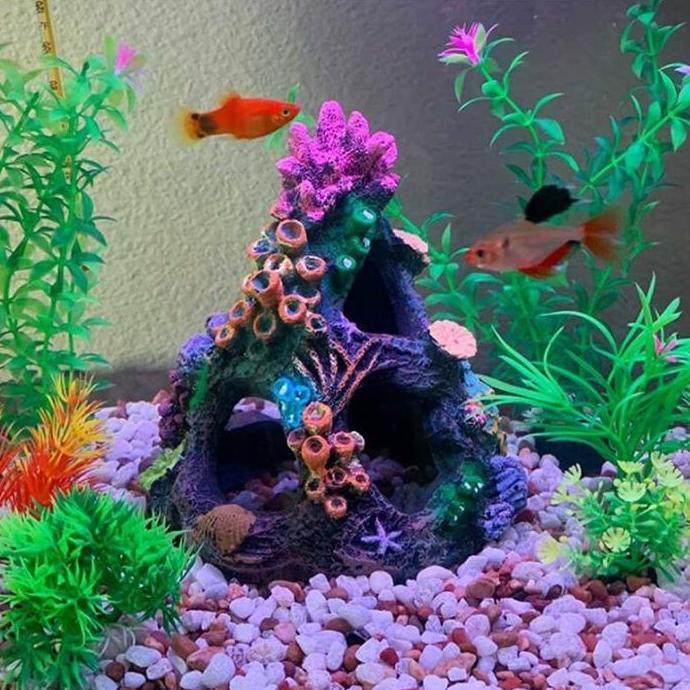 Goa terumbu karang, goa karang, fake coral, gowa karang buatan, hiasan goa karang resin, hiasan goa 
