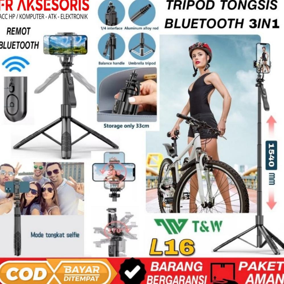TONGSIS BLUETOOTH TNW L16 155cm TRIPOD TNW Tripod HP 3in1 multifungsi Diskon