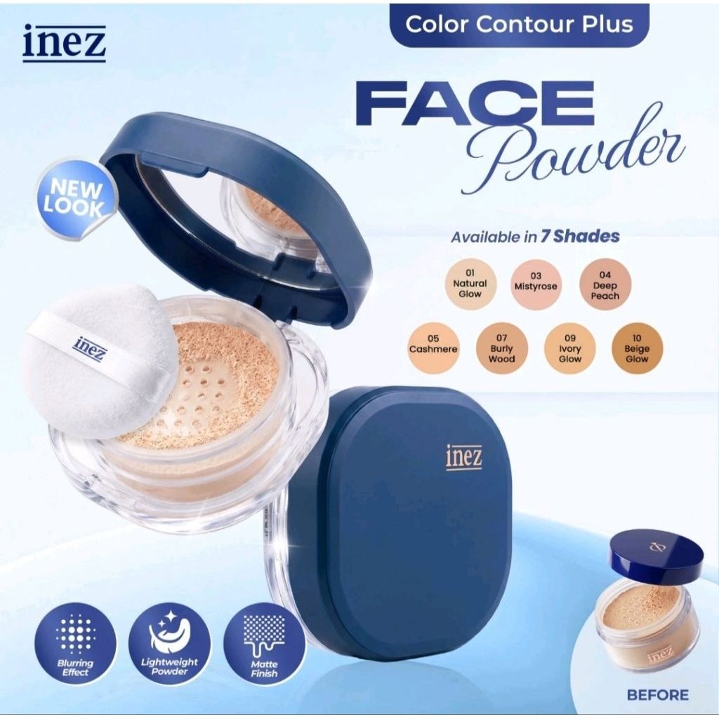 INEZ Pace Powder/Bedak tabur glowing/Bedak viral