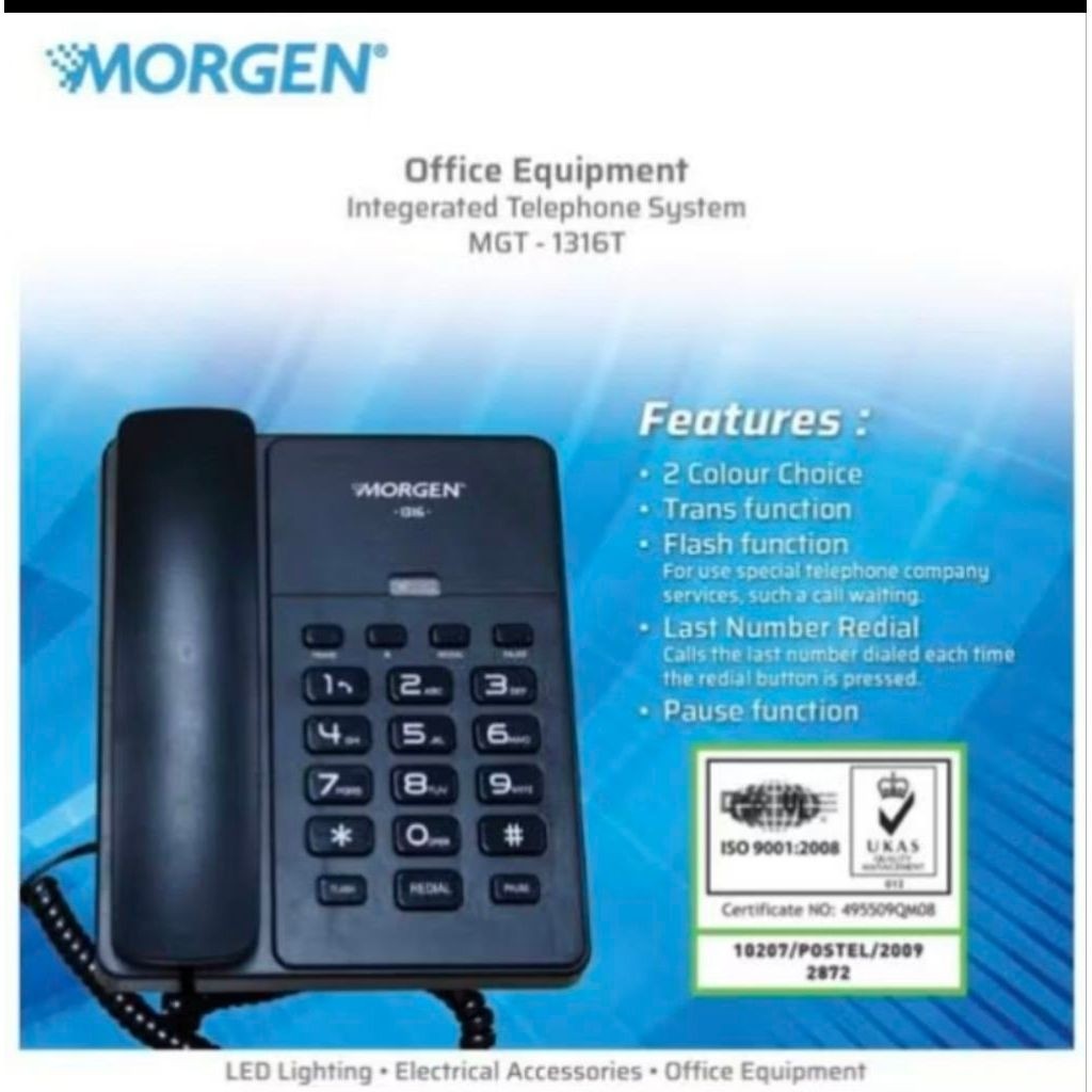 MORGEN TELEPON KANTOR RUMAH MG 1316 T