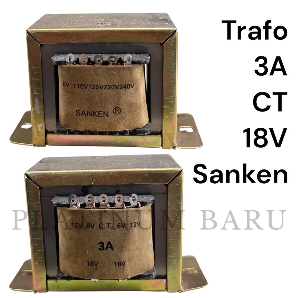Trafo 3A CT 18V Sanken Transformator Transformer Travo Power Supply