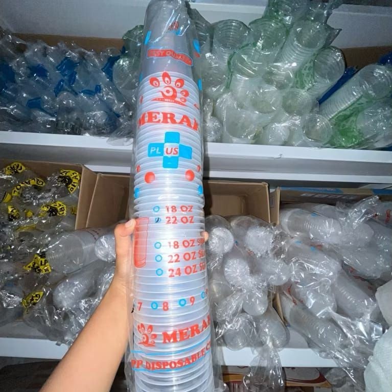 Cup gelas 18 oz slim MERAK