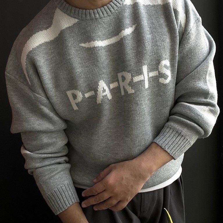 Sweater Knit Light Grey by Fundamentalist