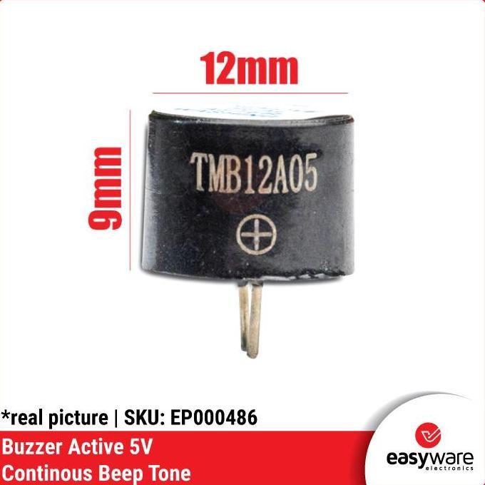 Buzzer Active 5V Magnetic Long Continous Beep Tone Active Buzzer 5V (Standard Quality)