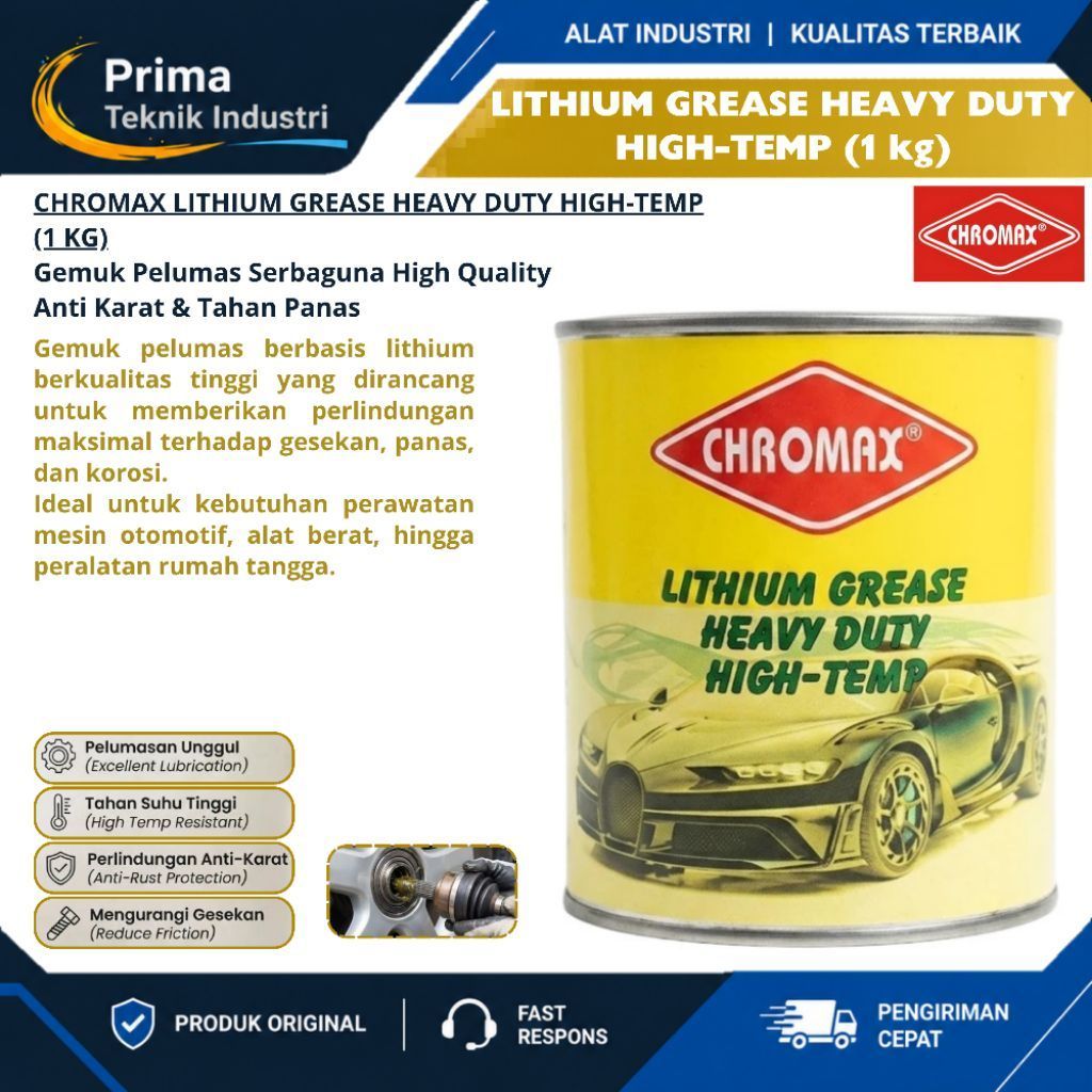 Chromax Lithium Grease Heavy Duty High Temp Chromax (1000Gr)