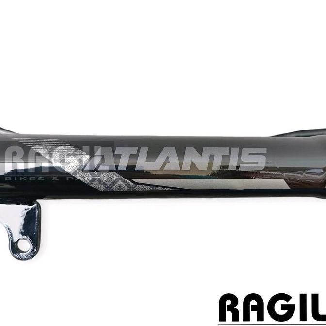 FORK SEPEDA 24 26 INCH ATLANTIS SUSPENSI MTB GARPU POROK OVERSIZE OS 31.8 HITAM 24" 26" HITAM
