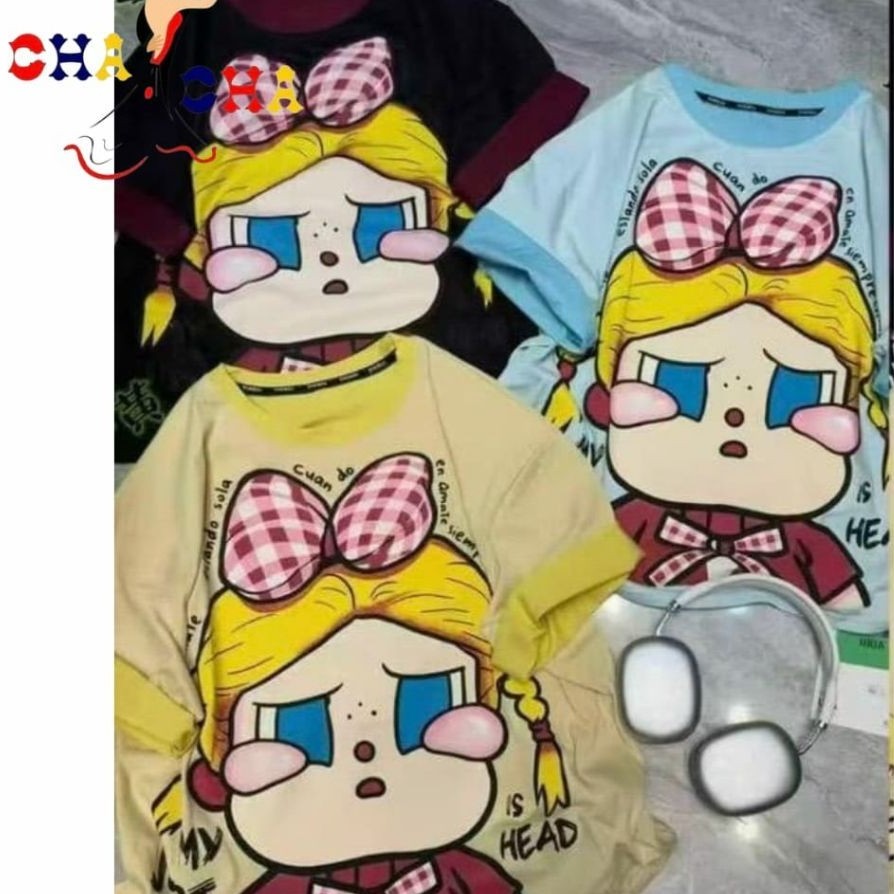 CHASHOP - ATASAN KAOS LENGAN PENDEK VARIASI BETTY, BABY, MOON SHOW, FREEDOM, NICE, FRIENDLY, MM DJ, 