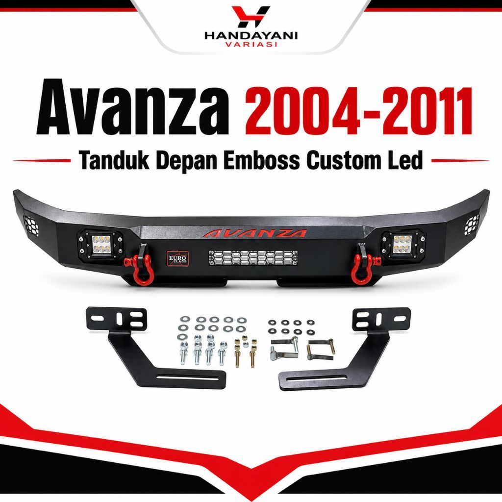 Tanduk Towing Depan Custom Avanza 2004 2011 Custom Emboss Led