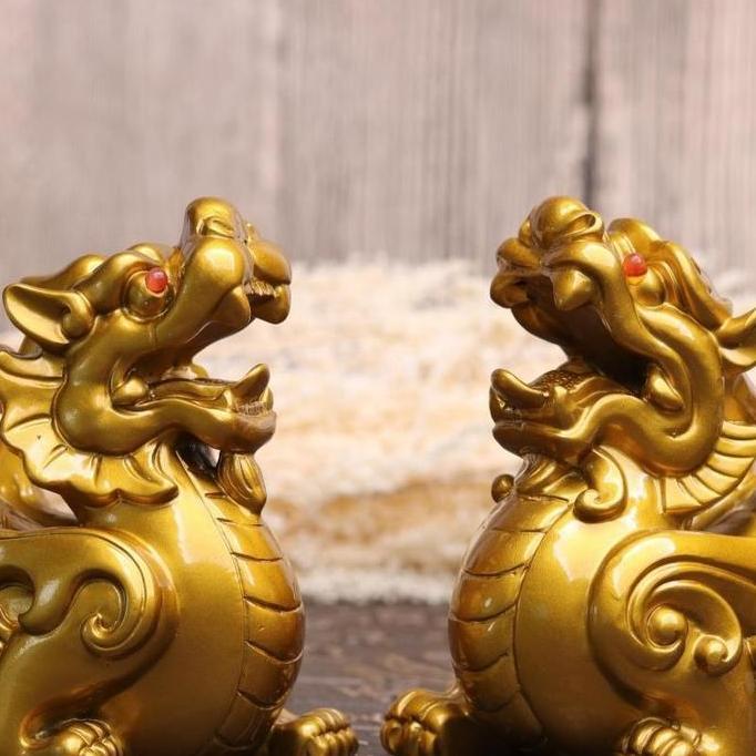 PIXIU Pajangan Fengshui Pixiu Putih Pajangan Pixiu Hijau Pajangan