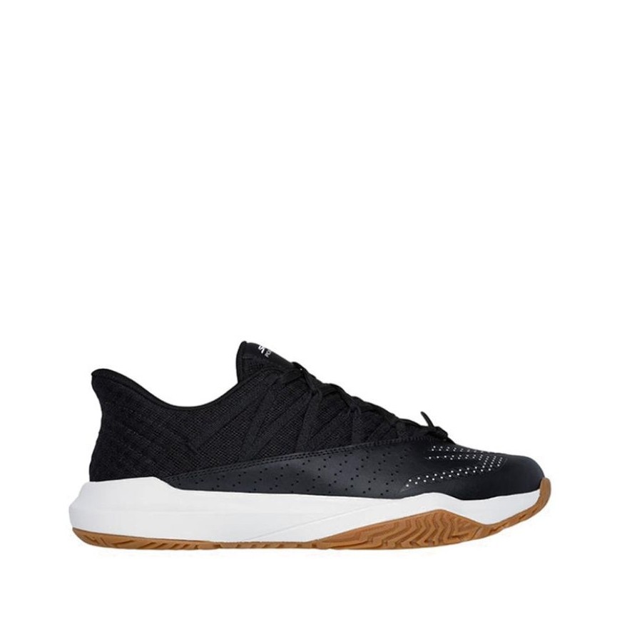 Sepatu Tennis Pria Skechers Skechers Viper Court Rally Men's Running Shoes - Black SKE246110CKW00511