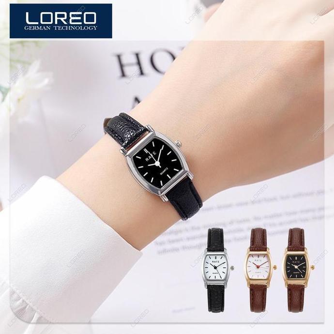 Loreo Jam Tangan Wanita Kulit PU Dial Fashion Analog Women Watch