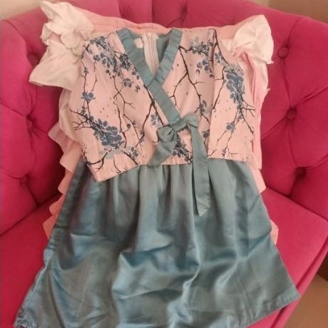 pl preloved gamis anak model hanbok korea lucu 2-4tahun