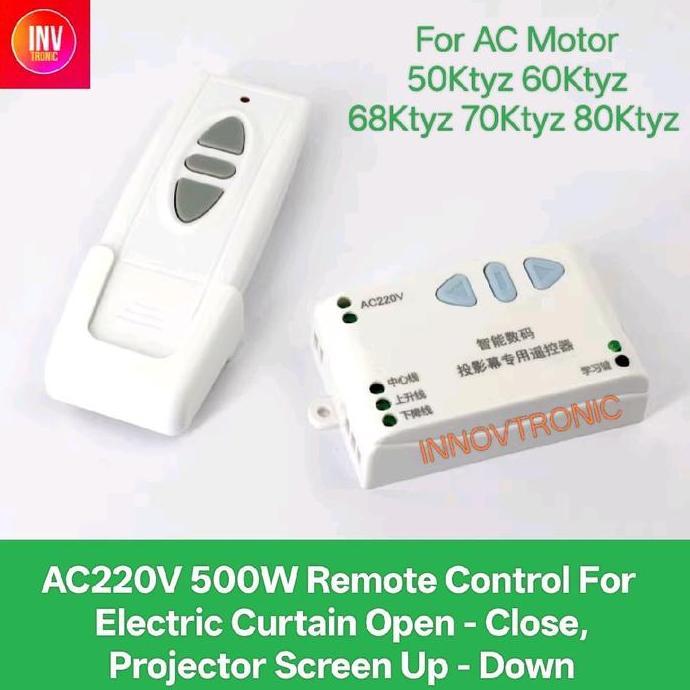 AC220V 500W Remote Control For Electric Curtain, Projector Screen Synchronous Motor 50Ktyz 60Ktyz 68