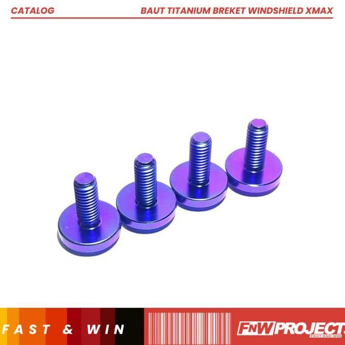 BAUT TITANIUM BREKET WINDSHIELD XMAX