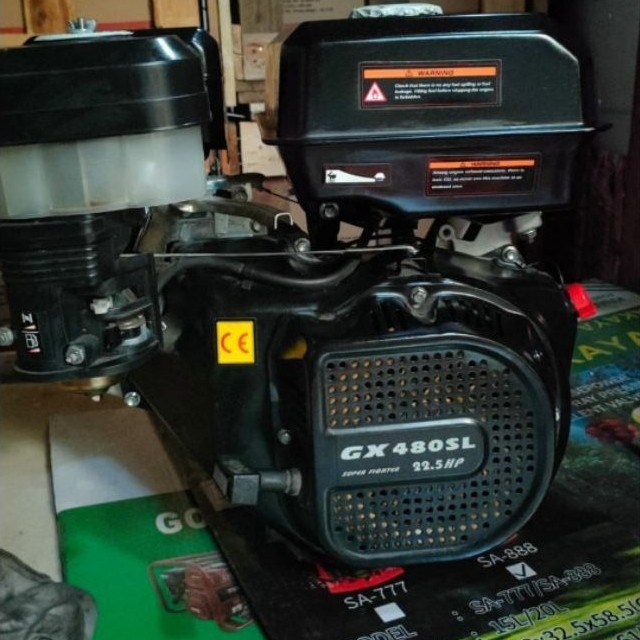 Mesin bensin penggerak serbaguna Super Fighter GX480 SL putaran lambat