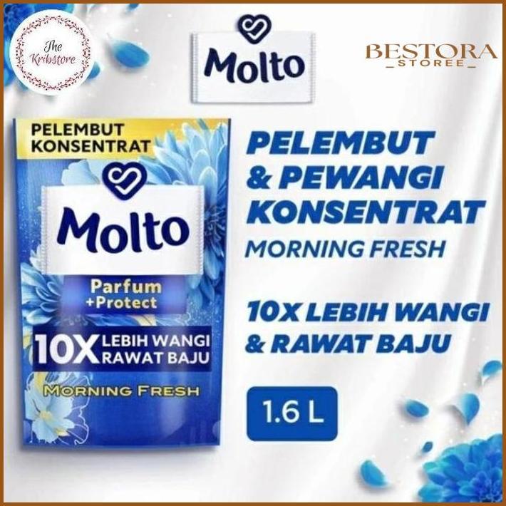 MOLTO ALL IN ONE SEKALI BILAS PELEMBUT DAN PEWANGI PAKAIAN 1600 ML FOR SALE