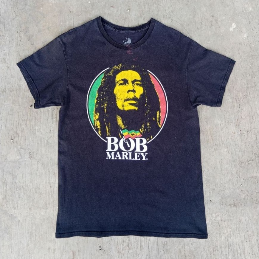 Kaos Merch Bob Marley Official original tag zion