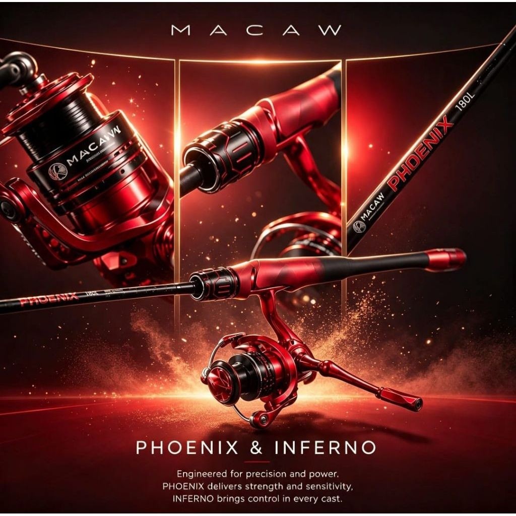 SET JORAN MACAW PHOENIC & REEL MACAW INVERNO 2000