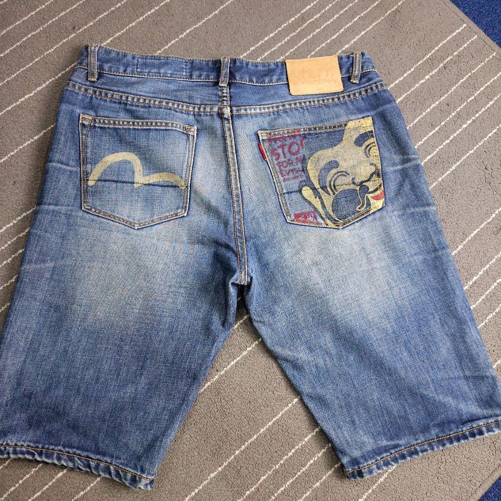 Celana Pendek Jeans Evisu Pria