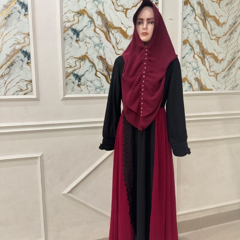 set gamis+hijab pl