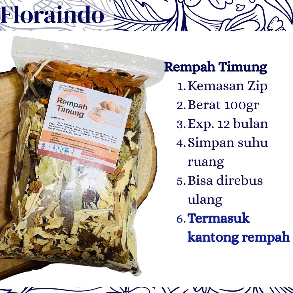 Rempah Mandi Spa Timung Tangas Berendam Melahirkan Pengantin Capek Pegal 100g Floraindo