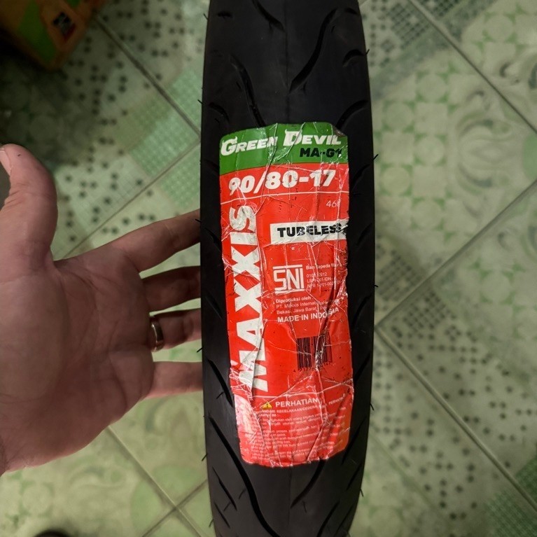 BAN LUAR MAXXIS GREEN DEVIL 90/80 RING 17 GREEN DEVIL MAXXIS
