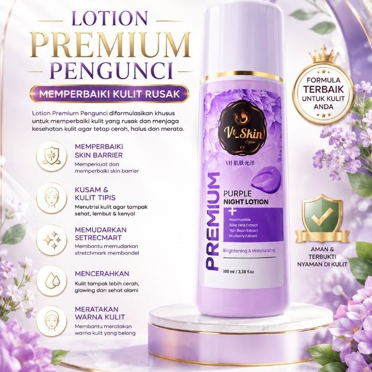 hb premium pengunci lotion dosting pemutih badan