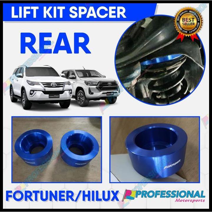 TERLARIS AKSESORIS LIFT KIT SPACER PENINGGI PER BELAKANG FORTUNER TRD VNT VRZ 