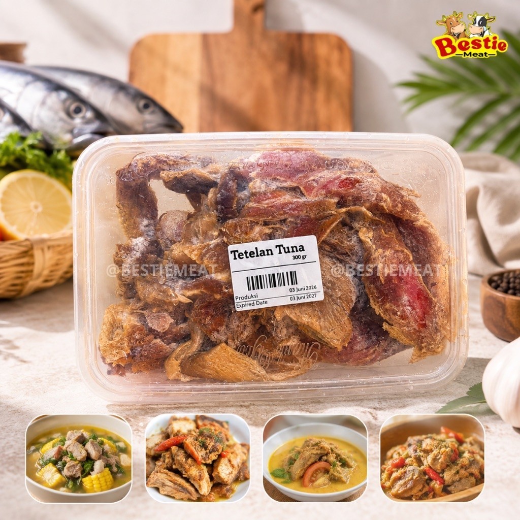 Tetelan Daging Ikan Tuna 300g