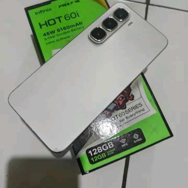 hp infinix hot 60i ram 12/128 second mulus likenew