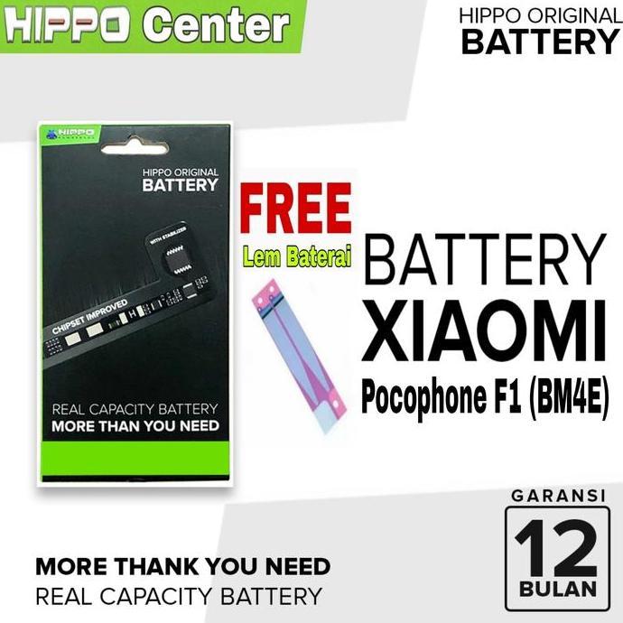 Hippo Baterai Compatible Pocophone F1 4000mah KODE BATERAI BM4E / BM-4E / BM 4E
