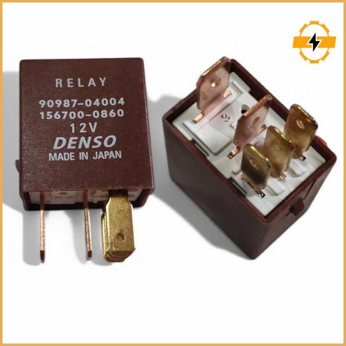 Relay Power Toyota 12 Volt 5 Kaki Pin Terminal 90987-04004 156700-0860 Termurah