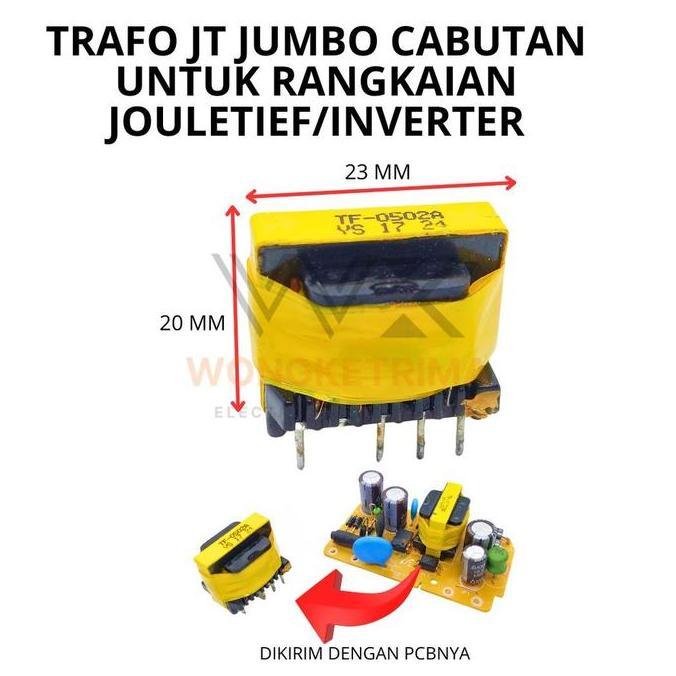 Trafo Jt Jumbo/Trafo Cabutan Charger Hp Untuk Rangkaian Jouletief/Inverter