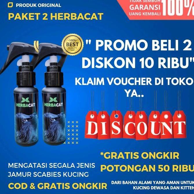 (COD) OBAT JAMUR KUCING HERBAL ALAMI MENGATASI DAN MENCEGAH JAMUR, SCABIES, RINGWORM, GATAL BULU KUC