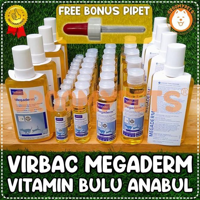 MEGADERM VIRBAC - VITAMIN BULU KUCING DAN ANJING - MEGADERM